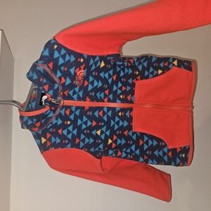 The North Face Red and Blue Jacket for Outdoor Adventures